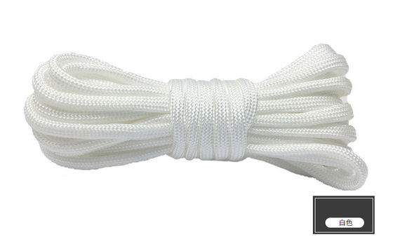 Corde de nylon orange colorée ISO9001 Corde en polyester à double tresse