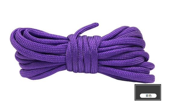 Corde de nylon orange colorée ISO9001 Corde en polyester à double tresse