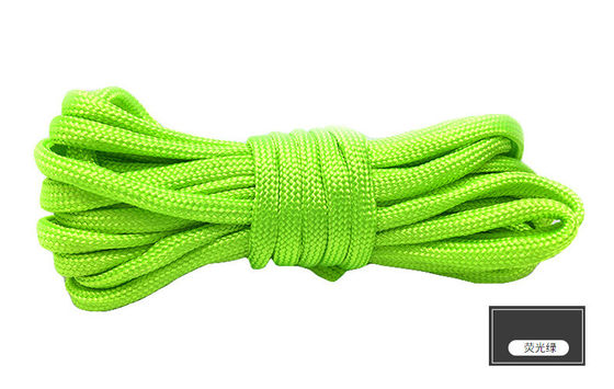 Corde de nylon orange colorée ISO9001 Corde en polyester à double tresse