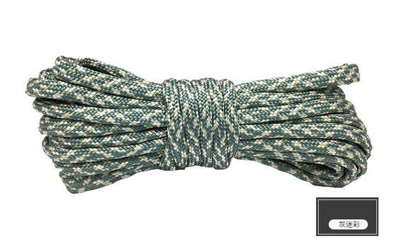 Corde de nylon orange colorée ISO9001 Corde en polyester à double tresse