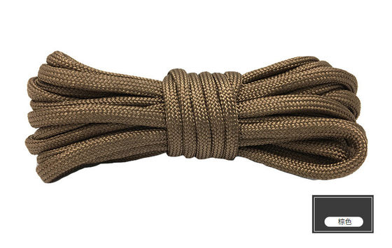 Corde de nylon orange colorée ISO9001 Corde en polyester à double tresse