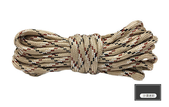 Corde de nylon orange colorée ISO9001 Corde en polyester à double tresse