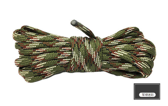 Corde de nylon orange colorée ISO9001 Corde en polyester à double tresse