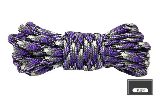 Corde de nylon orange colorée ISO9001 Corde en polyester à double tresse