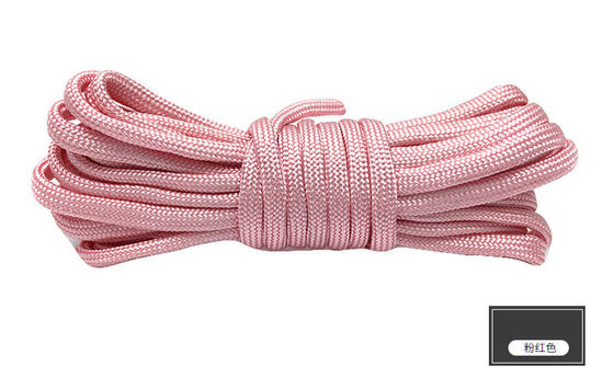 Corde de nylon orange colorée ISO9001 Corde en polyester à double tresse