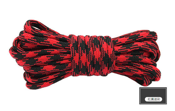 Corde de nylon orange colorée ISO9001 Corde en polyester à double tresse