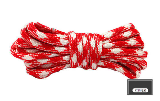 Corde de nylon orange colorée ISO9001 Corde en polyester à double tresse