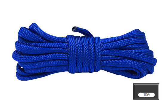 Corde de nylon orange colorée ISO9001 Corde en polyester à double tresse
