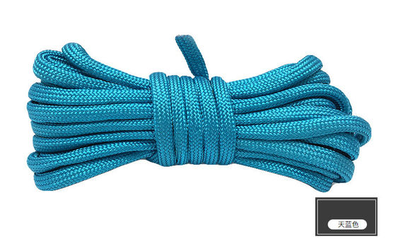 Corde de nylon orange colorée ISO9001 Corde en polyester à double tresse