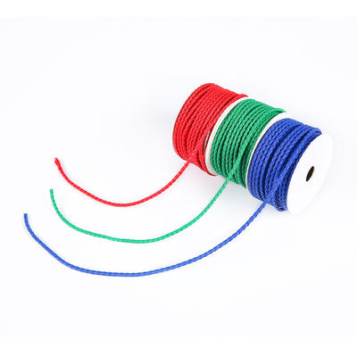 Artisanat 2 cordes tressées 5 mm Noir Double cordes tressées en nylon