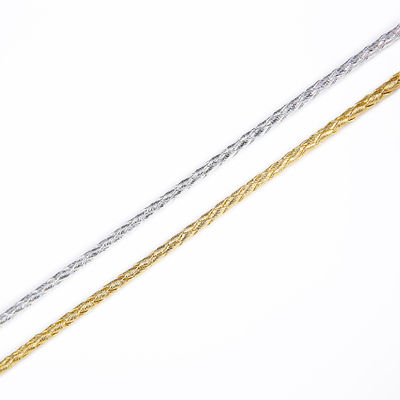 Artisanat 2 cordes tressées 5 mm Noir Double cordes tressées en nylon