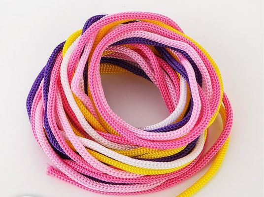 Corde en polypropylène de 3 mm rose bricolage Corde en polypropylène à double tresse violette