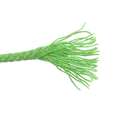 Corde en nylon à 3 brins en vert Corde en coton tressée en macramé de 3 mm