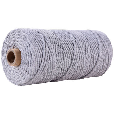 Corde en nylon à 3 brins en vert Corde en coton tressée en macramé de 3 mm