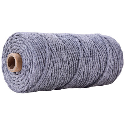Corde en nylon à 3 brins en vert Corde en coton tressée en macramé de 3 mm