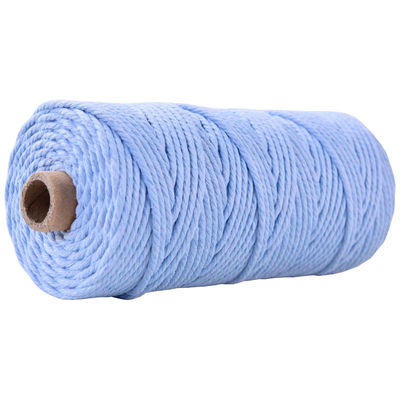 Corde en nylon à 3 brins en vert Corde en coton tressée en macramé de 3 mm