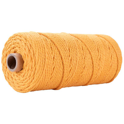 Corde en nylon à 3 brins en vert Corde en coton tressée en macramé de 3 mm