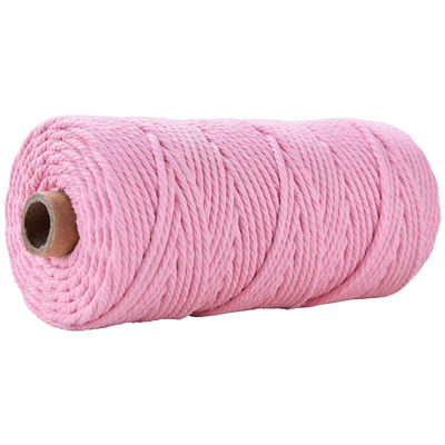 Corde en nylon à 3 brins en vert Corde en coton tressée en macramé de 3 mm
