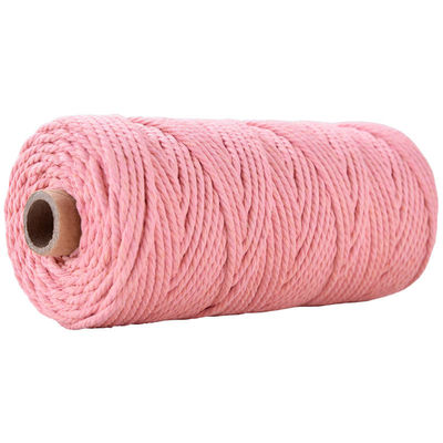 Corde en nylon à 3 brins en vert Corde en coton tressée en macramé de 3 mm