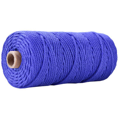 Corde en nylon à 3 brins en vert Corde en coton tressée en macramé de 3 mm