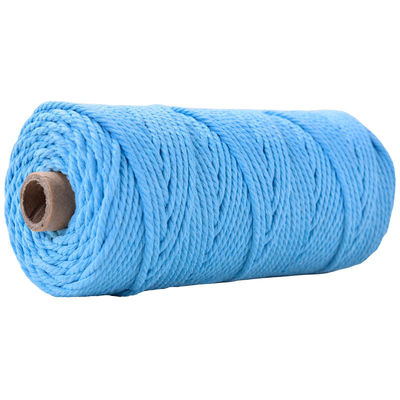 Corde en nylon à 3 brins en vert Corde en coton tressée en macramé de 3 mm
