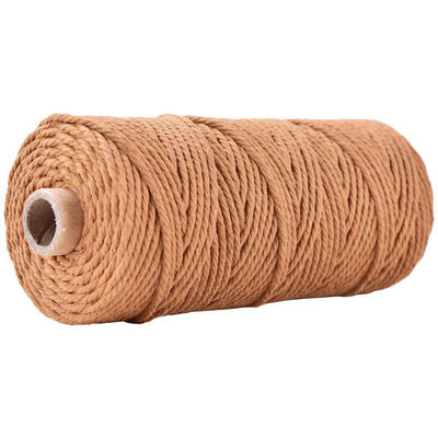 Corde en nylon à 3 brins en vert Corde en coton tressée en macramé de 3 mm