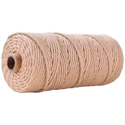 Corde en nylon à 3 brins en vert Corde en coton tressée en macramé de 3 mm