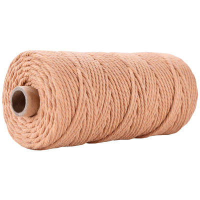 Corde en nylon à 3 brins en vert Corde en coton tressée en macramé de 3 mm