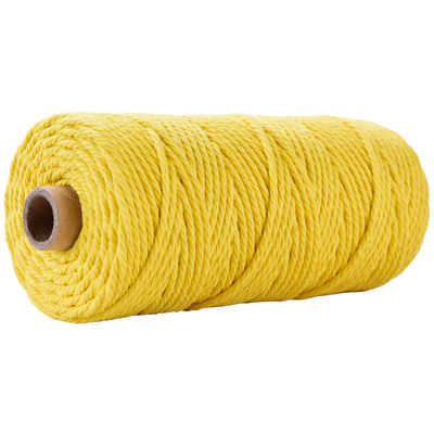 Corde en nylon à 3 brins en vert Corde en coton tressée en macramé de 3 mm
