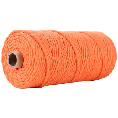 Corde en nylon à 3 brins en vert Corde en coton tressée en macramé de 3 mm