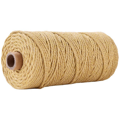 Corde en nylon à 3 brins en vert Corde en coton tressée en macramé de 3 mm