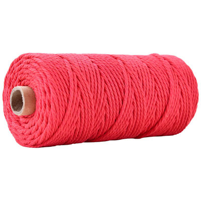 Corde en nylon à 3 brins en vert Corde en coton tressée en macramé de 3 mm