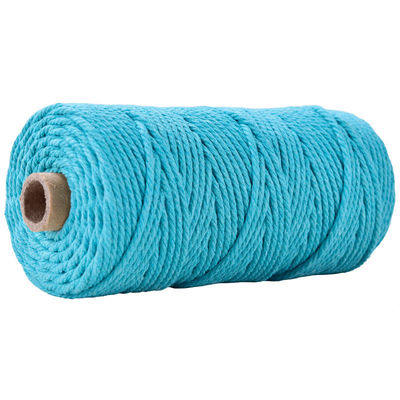Corde en nylon à 3 brins en vert Corde en coton tressée en macramé de 3 mm