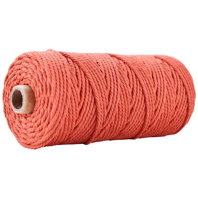 Corde en nylon à 3 brins en vert Corde en coton tressée en macramé de 3 mm