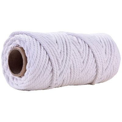 50 m de corde de macramé rose poussiéreux 5 mm de corde de coton rose ISO9001 3 fils