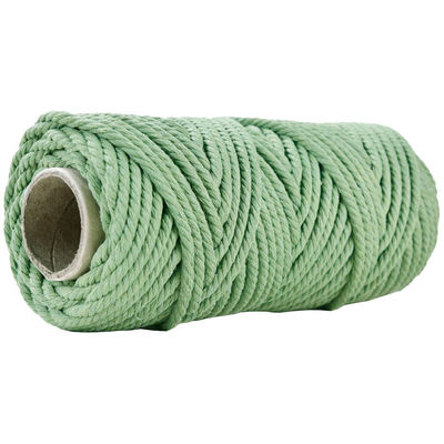 50 m de corde de macramé rose poussiéreux 5 mm de corde de coton rose ISO9001 3 fils