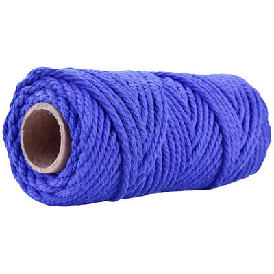 50 m de corde de macramé rose poussiéreux 5 mm de corde de coton rose ISO9001 3 fils