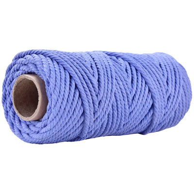 50 m de corde de macramé rose poussiéreux 5 mm de corde de coton rose ISO9001 3 fils
