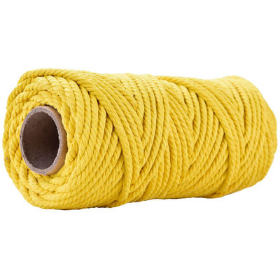 50 m de corde de macramé rose poussiéreux 5 mm de corde de coton rose ISO9001 3 fils