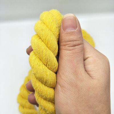 Corde en coton tordu 20 mm rose ISO14001 3 fils de macrame
