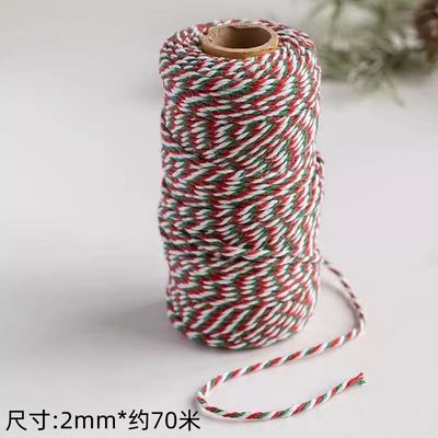 Faites-le vous-même 2 fils de cordon tordu 550 livres 2 mm de cordon de coton macramé