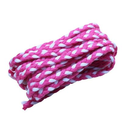 Vêtement 3 fils Cordon macramé Orange Blanc 5 mm 3 fils Cordon de coton