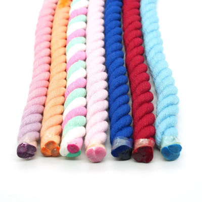 13 mm Corde en coton à trois brins en couleurs mixtes, courroie de chien, corde d'escalade