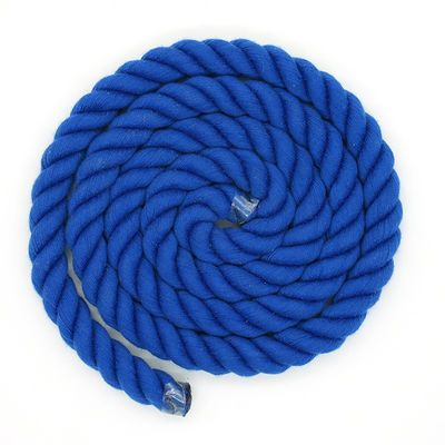 13 mm Corde en coton à trois brins en couleurs mixtes, courroie de chien, corde d'escalade