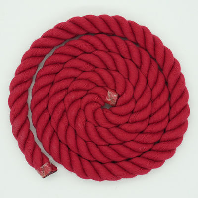 13 mm Corde en coton à trois brins en couleurs mixtes, courroie de chien, corde d'escalade