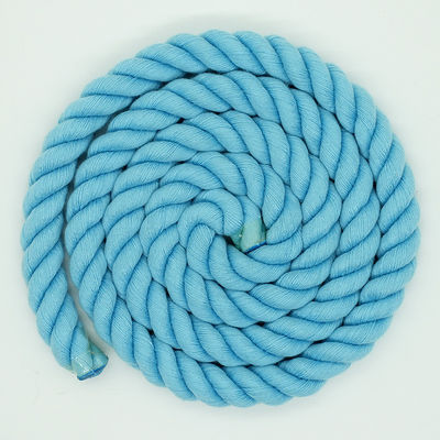 13 mm Corde en coton à trois brins en couleurs mixtes, courroie de chien, corde d'escalade