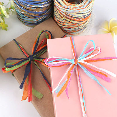 Corde en papier artisanal Diy Raffia 100m Corde en papier tressée de Noël