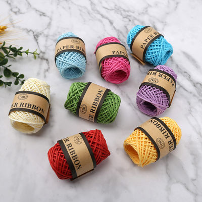 Corde en papier couleur de 2 mm Corde en papier artisanal DIY écologique de 10 m