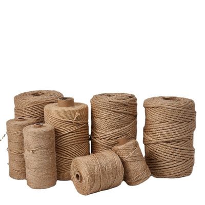1mm-20mm Twine de jute de couleur ISO9001 Eco Friendly 6mm Corde de jute