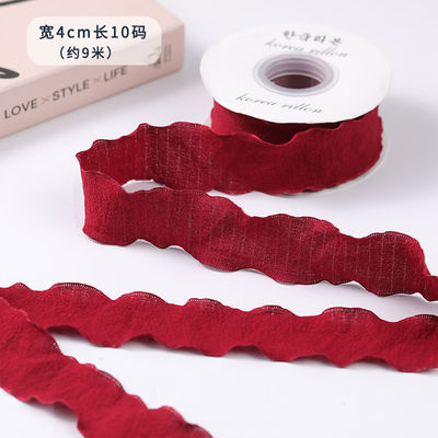 40mm de la Saint-Valentin de couleur du ruban de jute de lin Ride Edge du ruban de la grille de jute